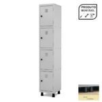 Armário Roupeiro de Aço c/ 04 Portas Pequenas – 1,93×0,34×0,40m – CZ/CZ – PANDIN – 10005 PREMIUM OFFICE Móveis para Escritório Roupeiro de Aço 8