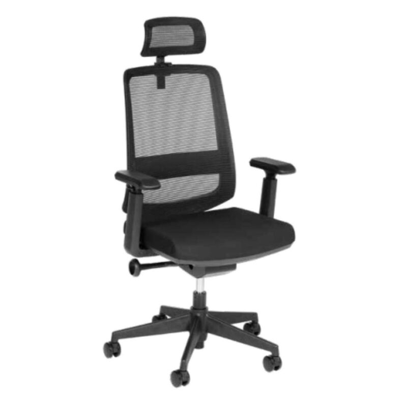 Cadeira Presidente Tela TUNE Home Office C/ Encosto de Cabeça 32993 PREMIUM OFFICE Móveis para Escritório Cadeira de Tela 2