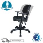 Cadeira Executiva Back System COSTURADA com Braços Reguláveis – Cor Preta – 31008 PREMIUM OFFICE Móveis para Escritório Executiva 13