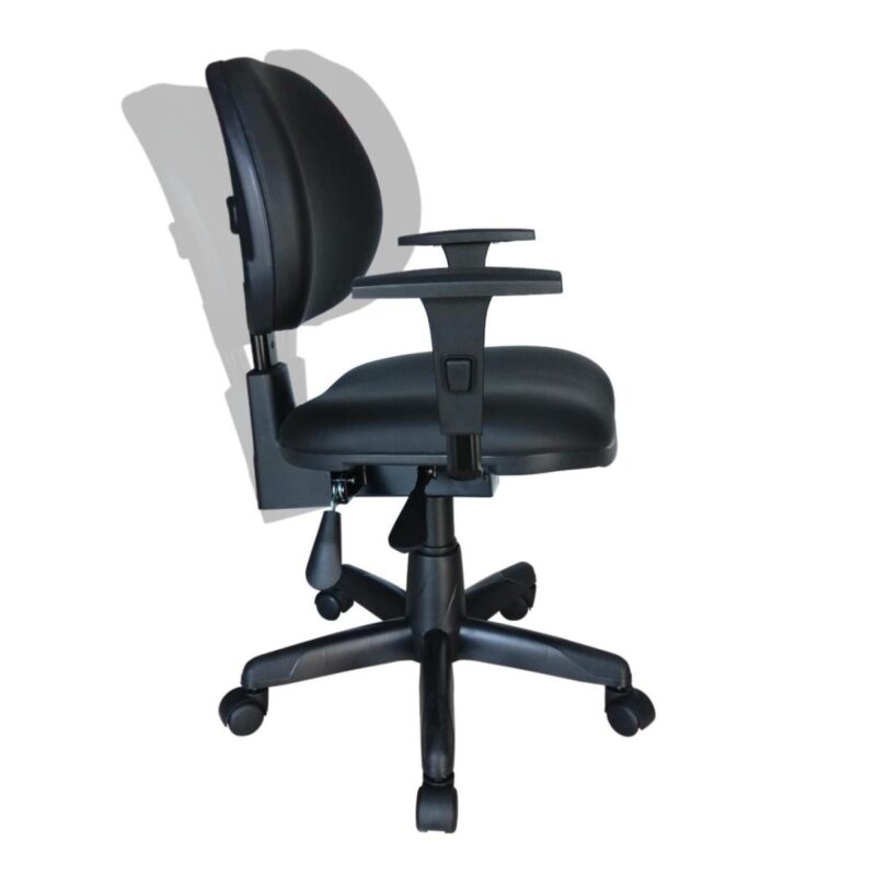 Cadeira Executiva Back System Lisa c/ Braços reguláveis – Cor Preta 31006 PREMIUM OFFICE Móveis para Escritório Executiva 2