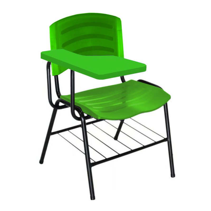 Cadeira Universitária Plástica com Prancheta PLÁSTICA – COR VERDE 34024 PREMIUM OFFICE Móveis para Escritório Carteira Escolar 2