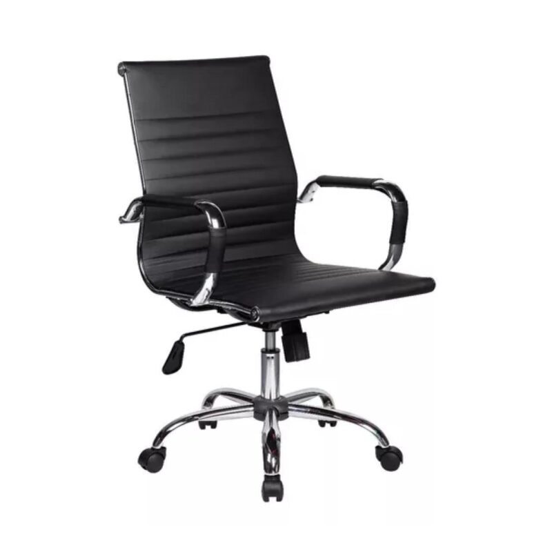 Cadeira DIRETOR Charles Eames Esteirinha – PRETO – PMD – 32887 PREMIUM OFFICE Móveis para Escritório Presidente 2