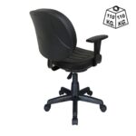 Cadeira Executiva COSTURADA Giratória com Braços Reguláveis Cor Preta – 31005 PREMIUM OFFICE Móveis para Escritório Executiva 9