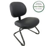 Cadeira Executiva LISA Base em “S” – Cor Preta 31013 PREMIUM OFFICE Móveis para Escritório Cadeiras Fixas 8