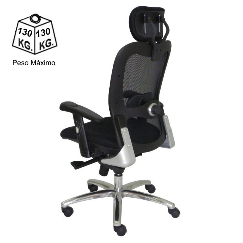 Poltrona Presidente TELA – MK-4002 – New Ergon – Cor Preta – 30014 PREMIUM OFFICE Móveis para Escritório Cadeira de Tela 4