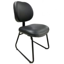 Cadeira Executiva LISA Base Trapézio Cor Preta – 31030 PREMIUM OFFICE Móveis para Escritório Cadeiras Fixas