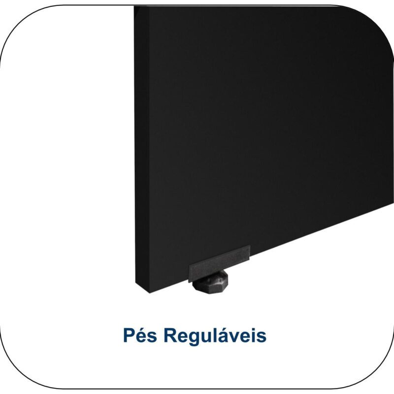 Mesa PEDESTAL RETA c/ VIDRO – 1,92X0,70m MARSALA / PRETO – 23500 PREMIUM OFFICE Móveis para Escritório Linha 30 mm 5