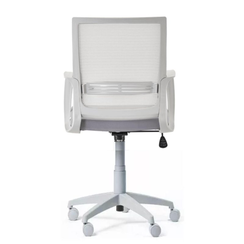 Cadeira de Escritório Diretor Tela MAYA c/ braço – Corino CINZA – 34031 PREMIUM OFFICE Móveis para Escritório Cadeira de Tela 4